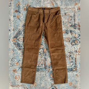 J. Crew Slim Brown Corduroy Pants for Men (BRAND-NEW)